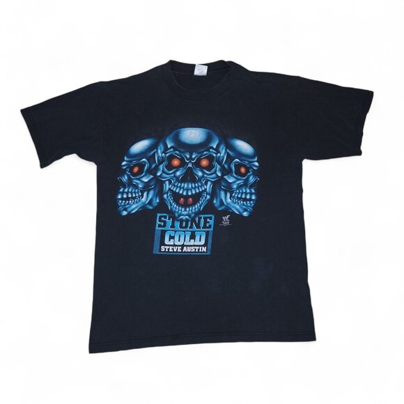 WWE VTG 1998 Stone Cold Steve Austin "Bad to the Bonz" Wrestling T-Shirt Men's L - Picture 1 of 10